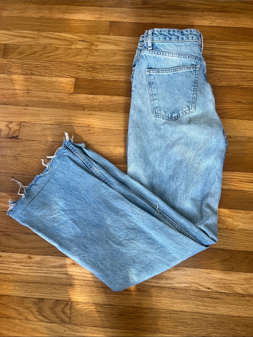 Zara Distressed Flare Jeans